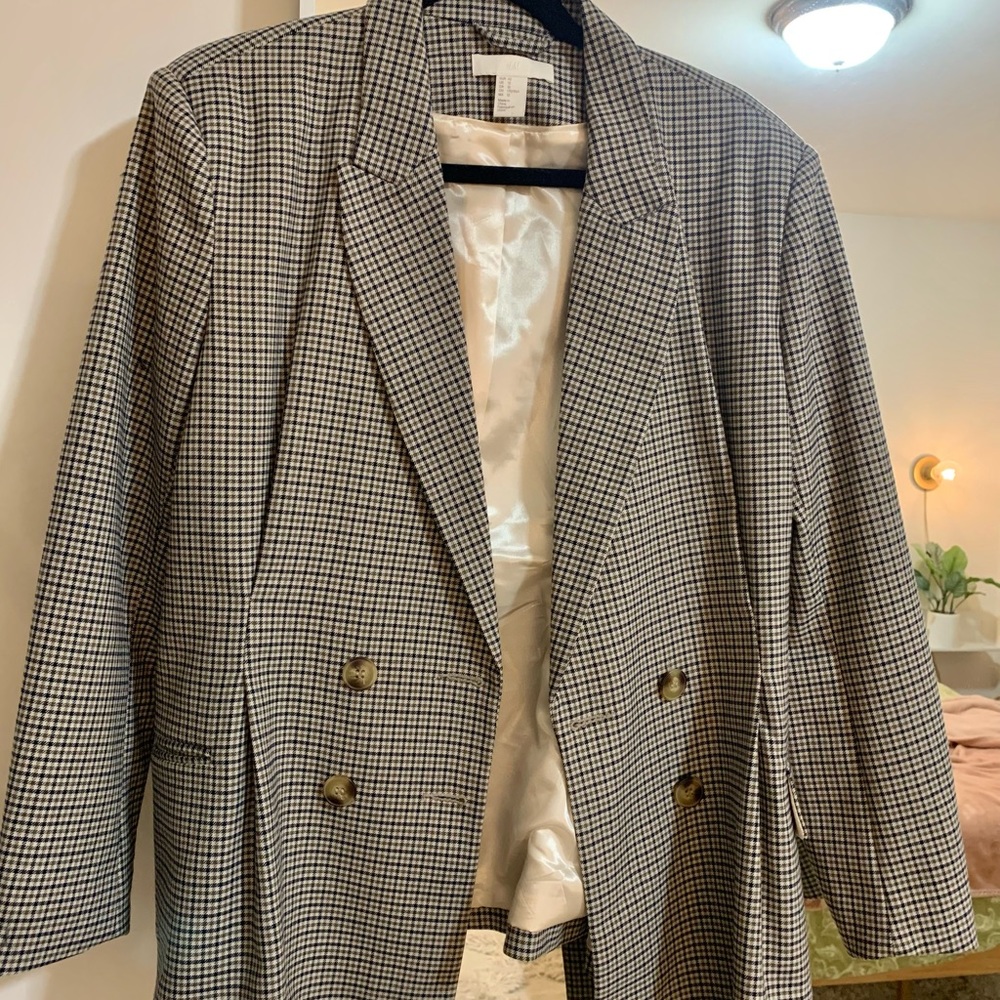H&M checkered Blazer